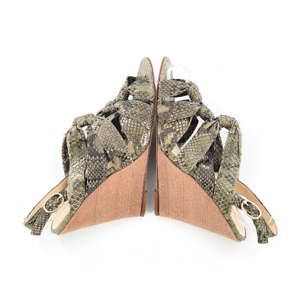 Alexandre Birman Real Python Snake Skin Wedges - image 6